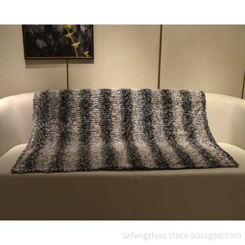 sofa plush  fake fur throw blanket